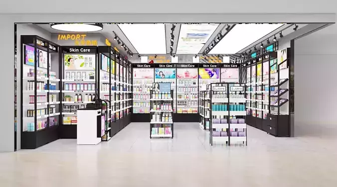 Makeup store 3D model