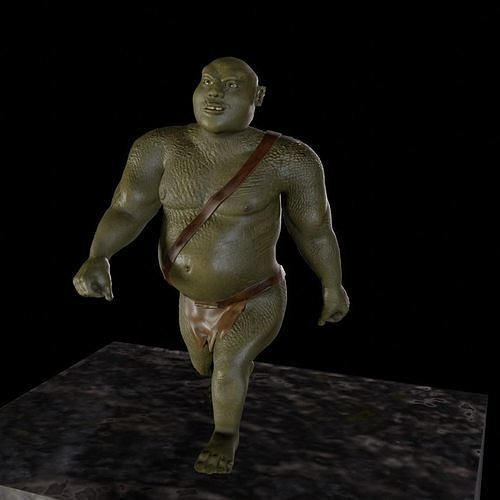 Fantacy Orc Character Free low-poly 3D model