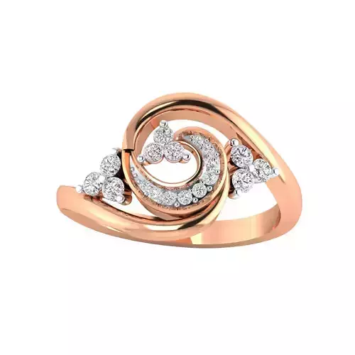Women Wedding Engagement Ring STL OBJ FBX Renders Details