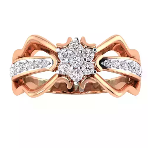  Women Heavy Ring STL OBJ FBX Renders Details