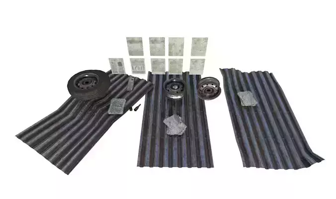Trash Pack 2 Low-poly 3D model