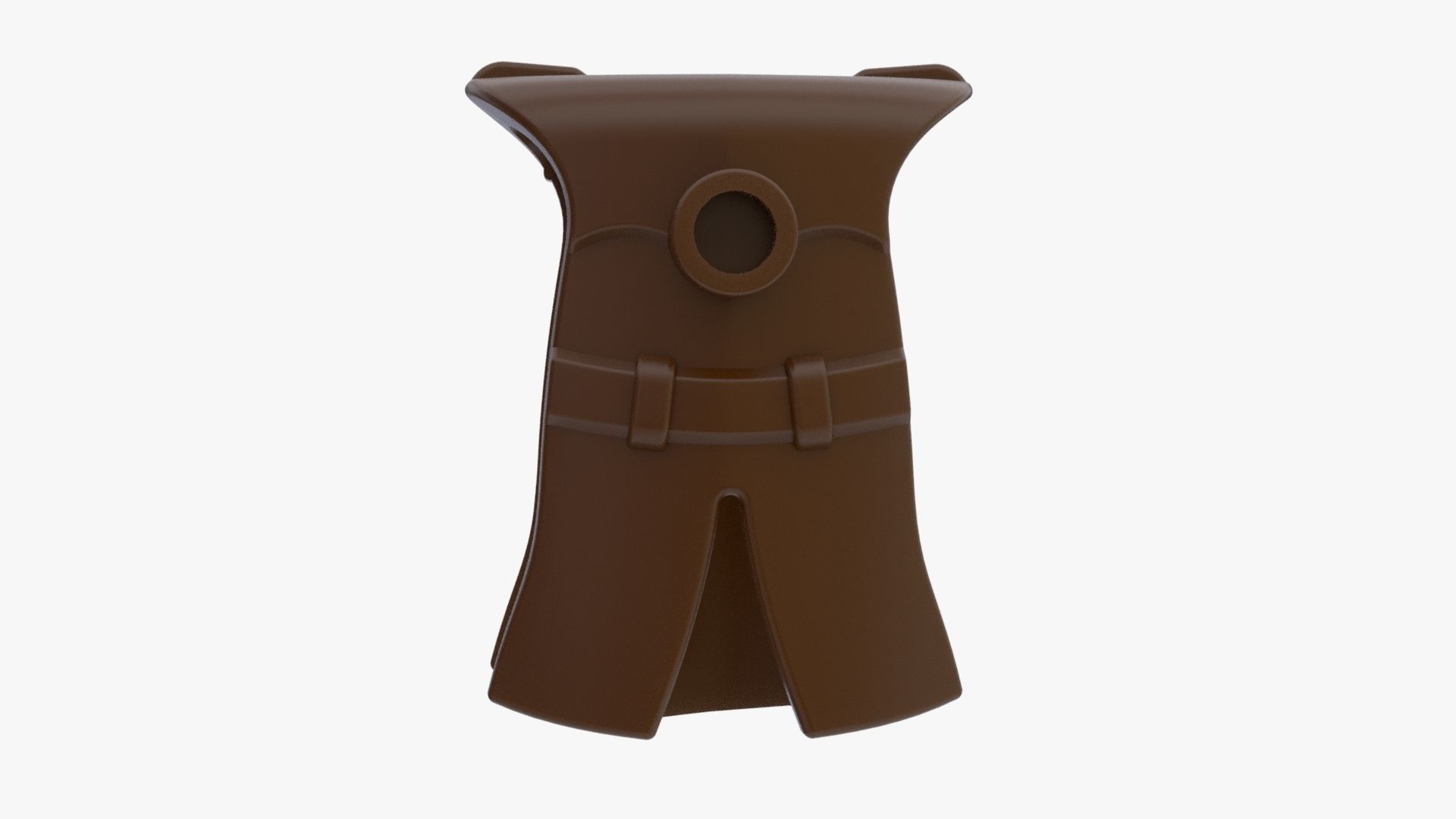 Real Size Lego Coat For Minifigure Low-poly 3D model_6