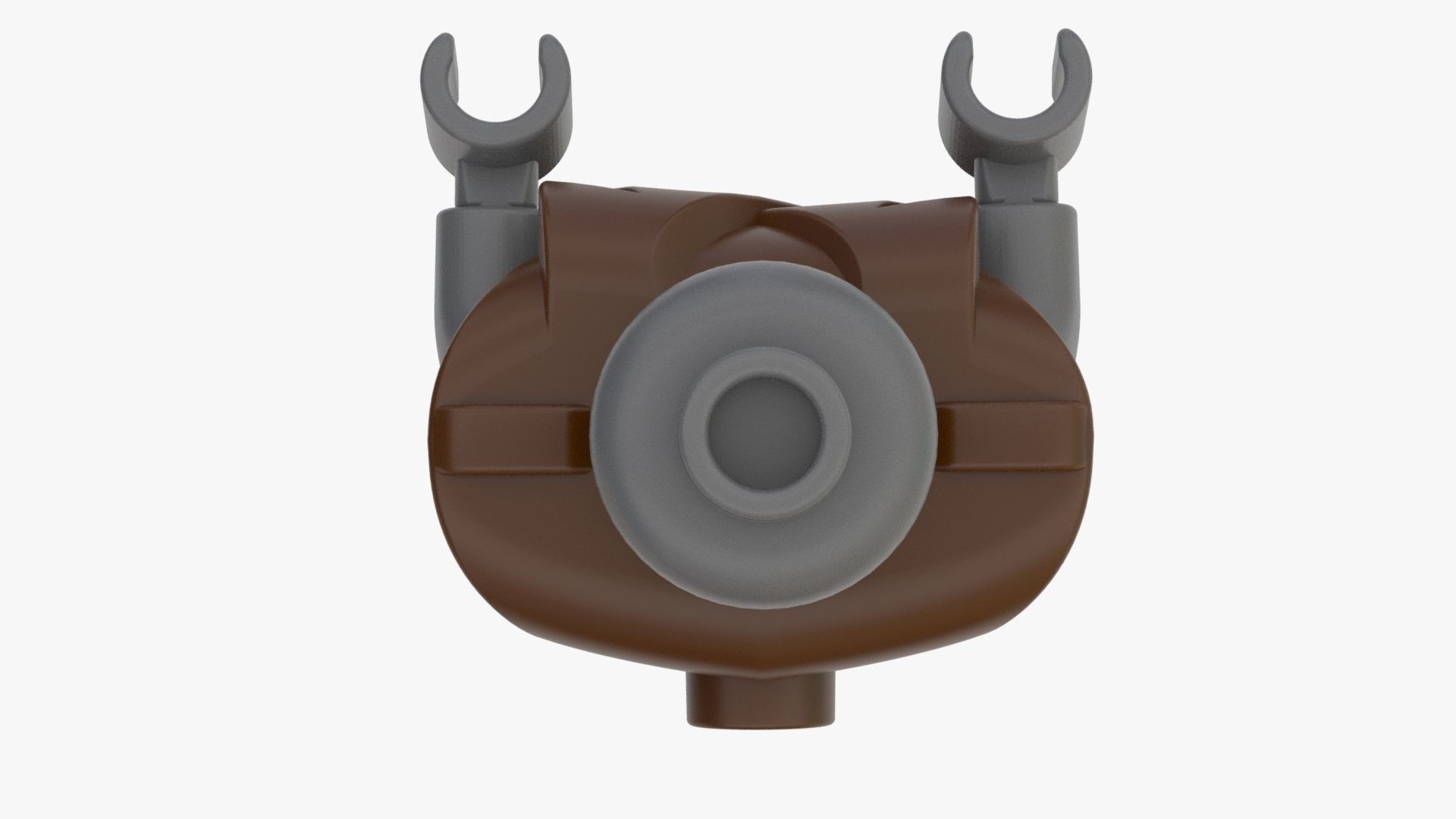 Real Size Lego Coat For Minifigure Low-poly 3D model_4