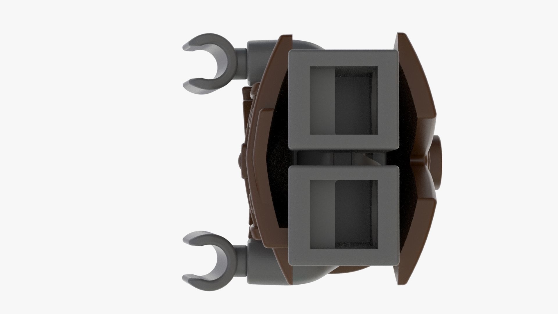 Real Size Lego Coat For Minifigure Low-poly 3D model_5