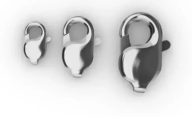 chain clasp Broche pico de loro clip 3D print model
