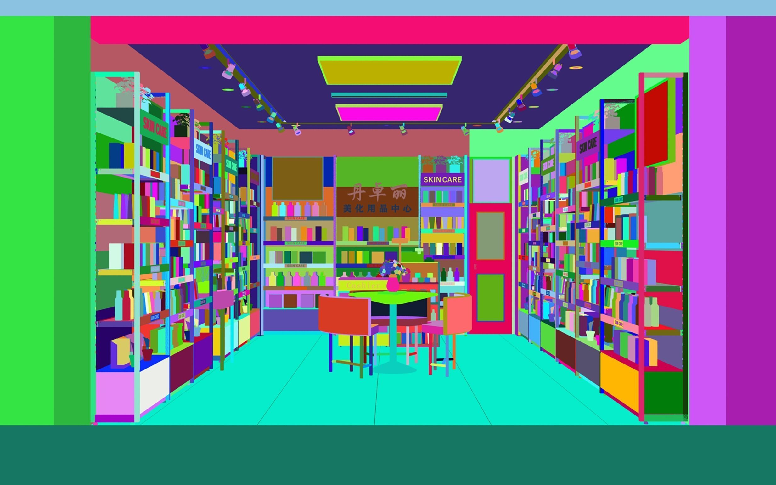 Makeup store 3D model 3D model_6