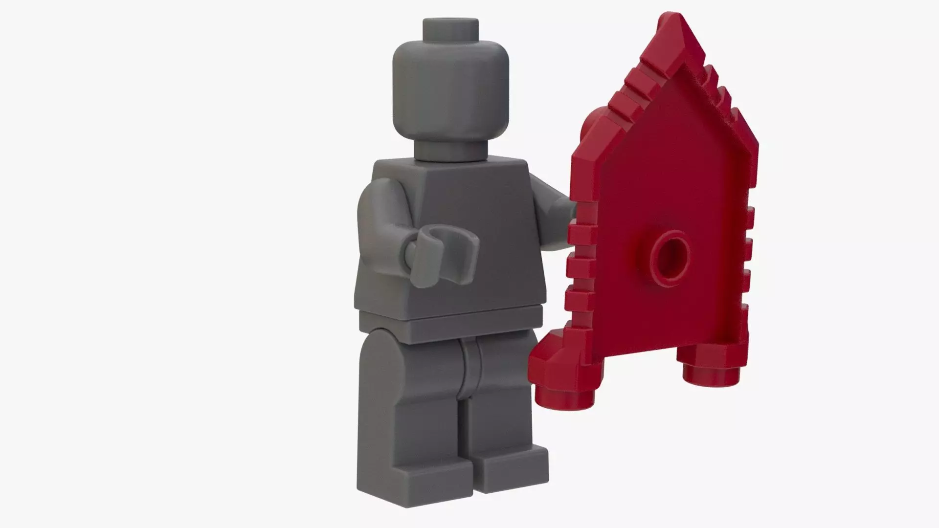 Lego Realsize Shield 3D model_0