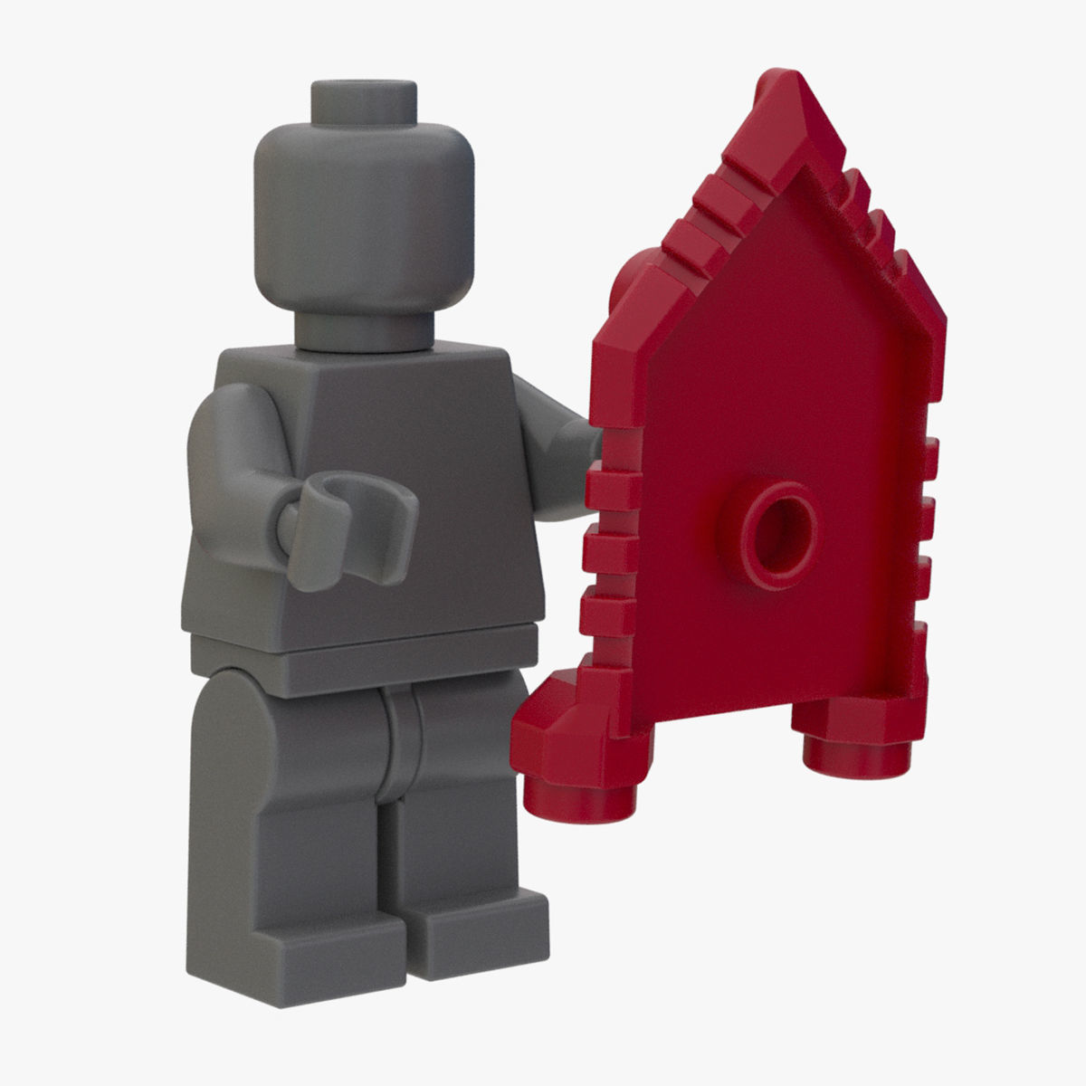 Lego Realsize Shield 3D model_8