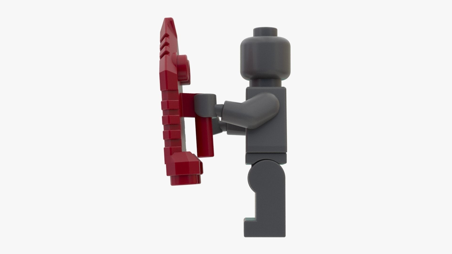 Lego Realsize Shield 3D model_3