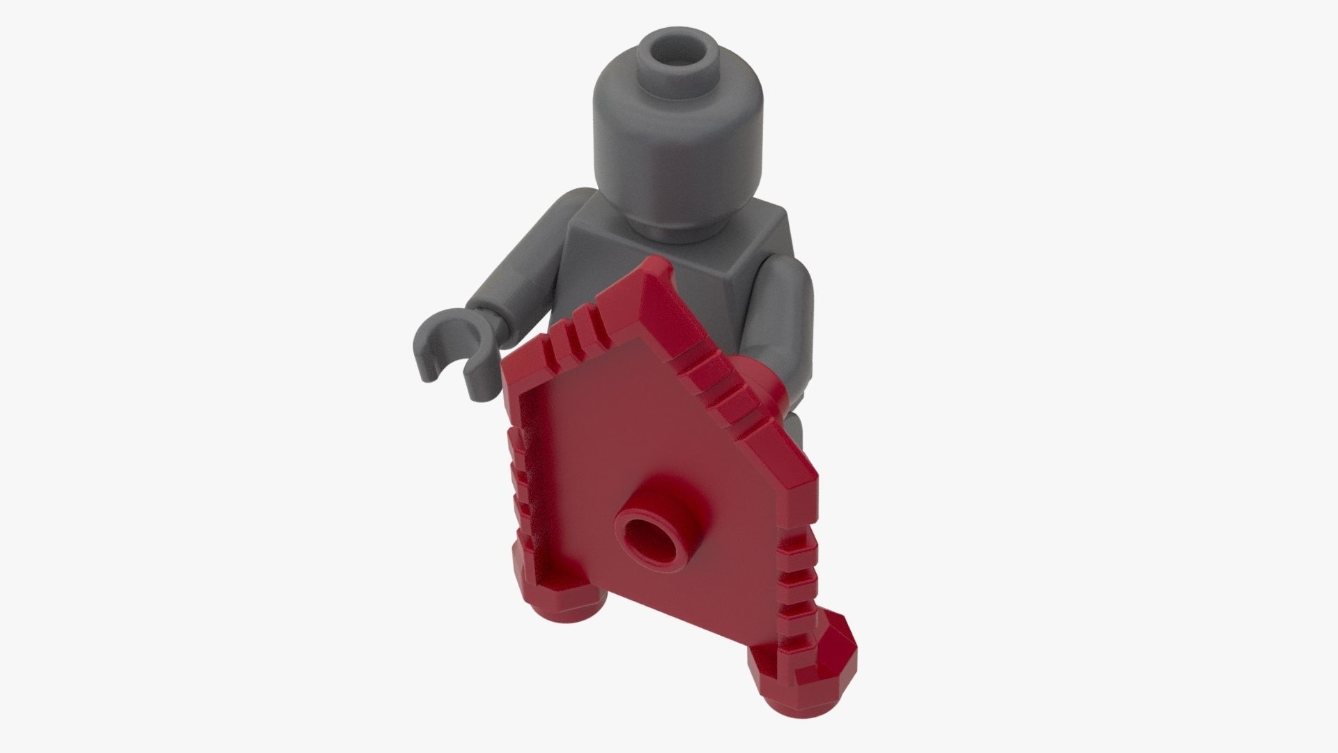 Lego Realsize Shield 3D model_2