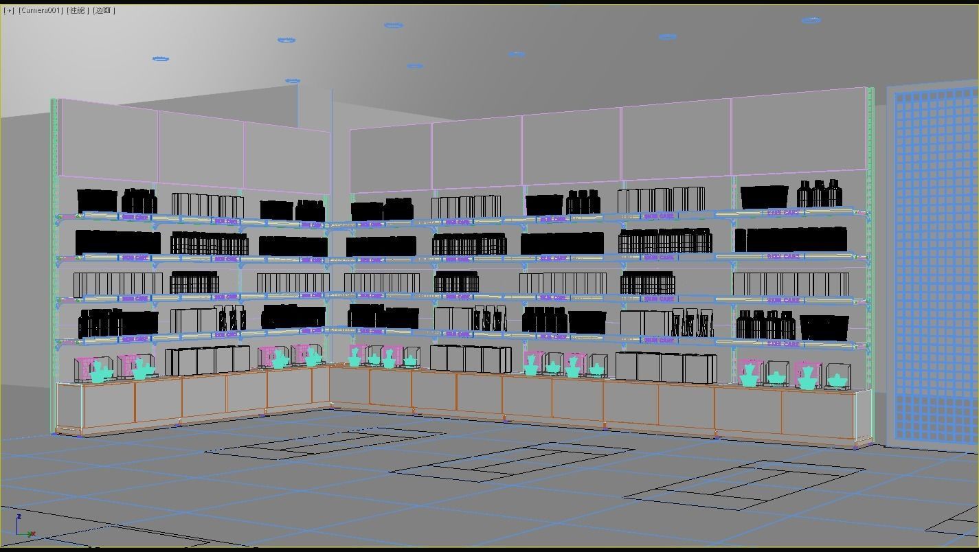 Makeup store 3D model 3D model_6