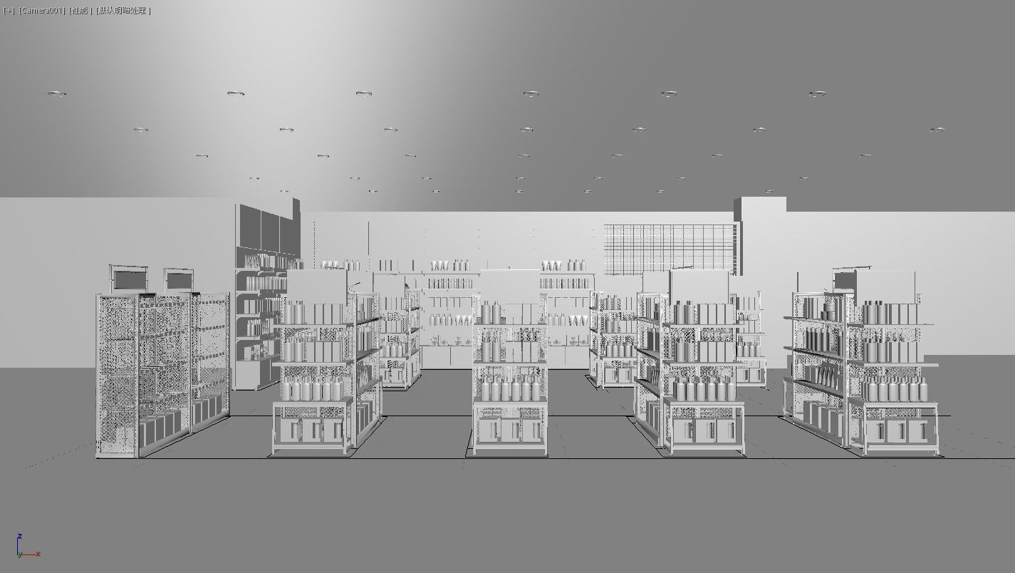 Makeup store 3D model 3D model_1