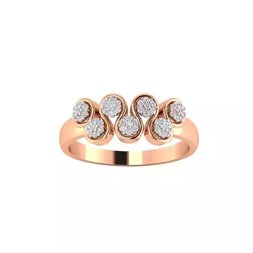 Women Wedding Engagement Ring STL OBJ FBX Renders Details