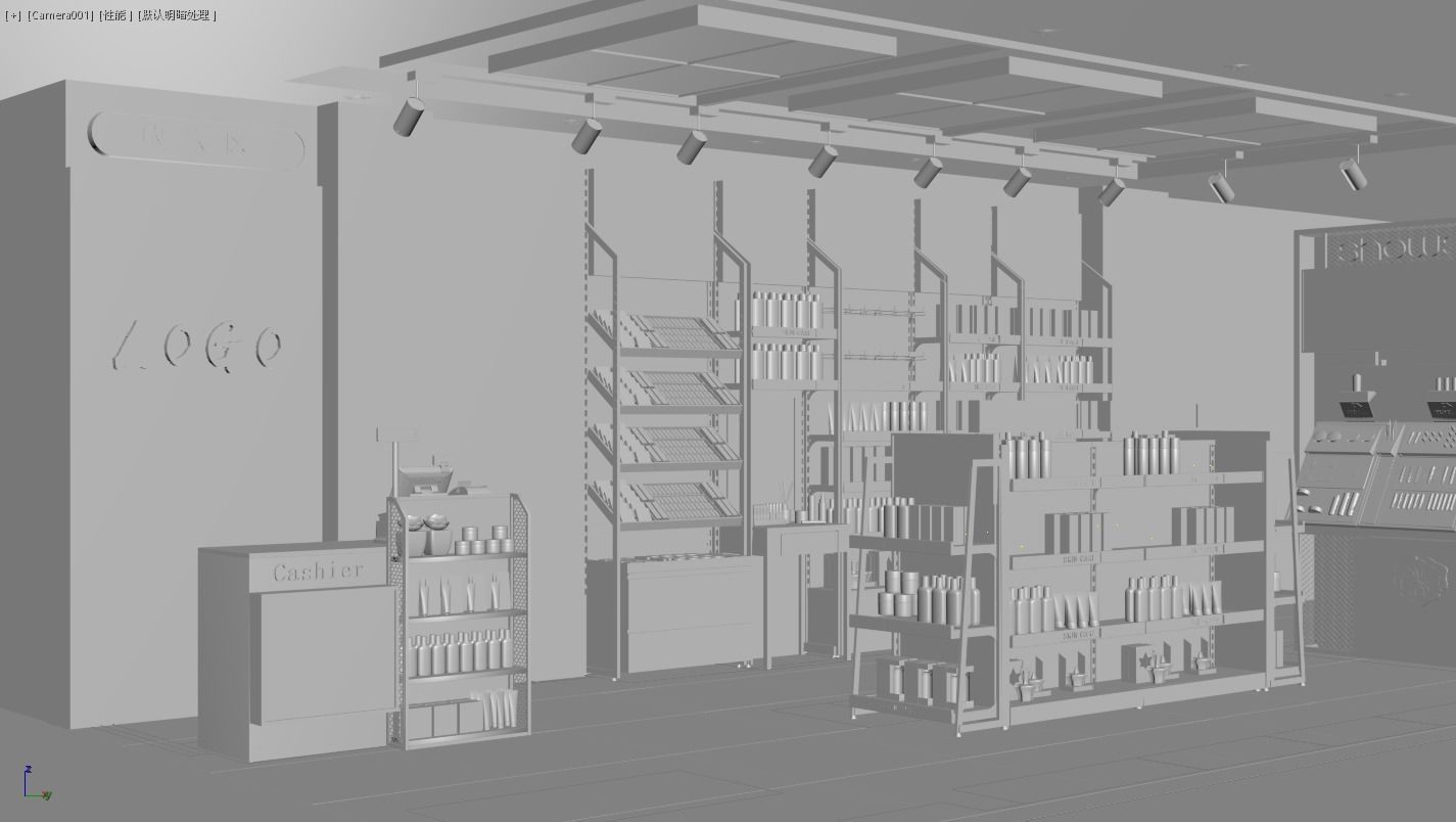 Makeup store 3D model 3D model_6