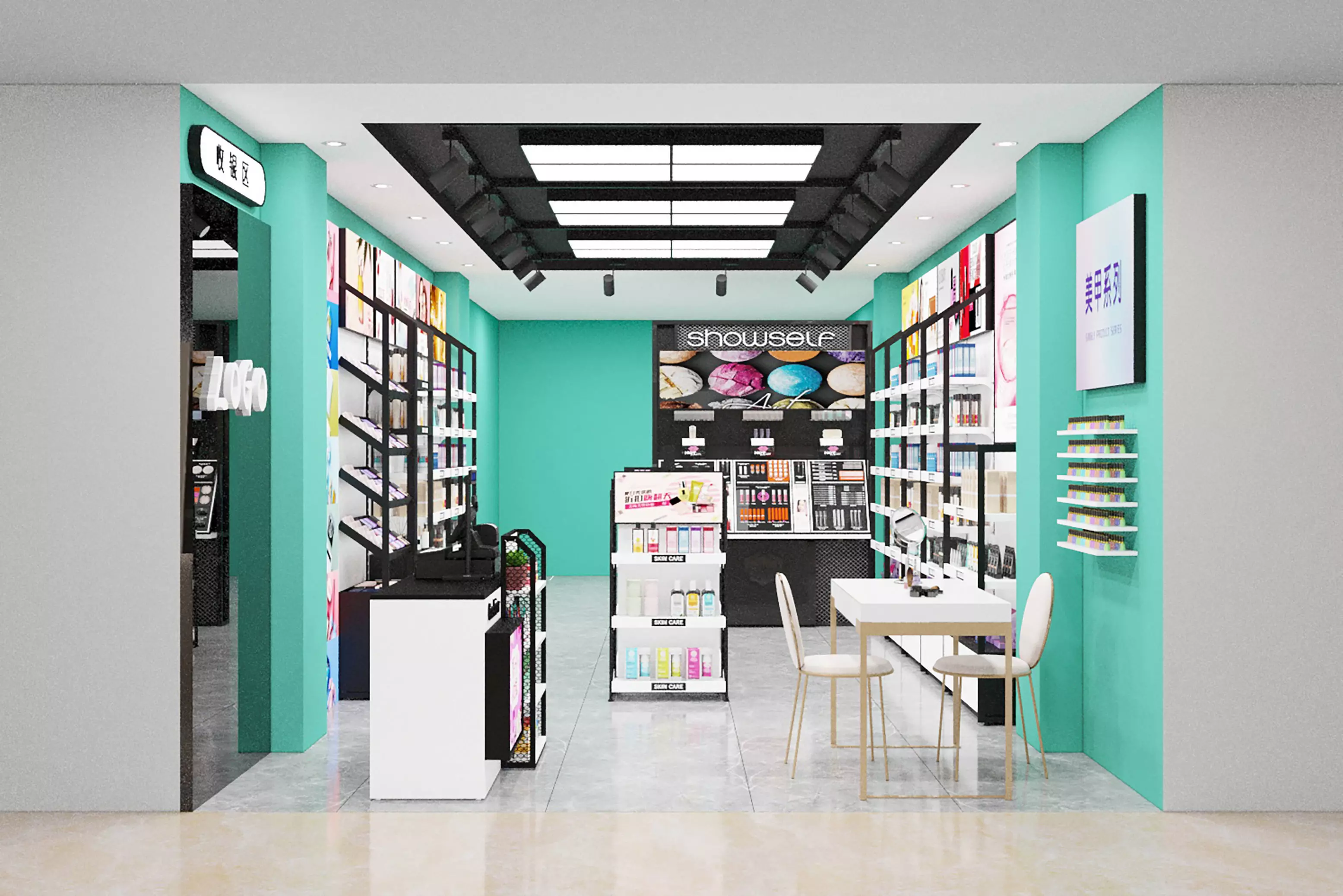Makeup store 3D model 3D model_0