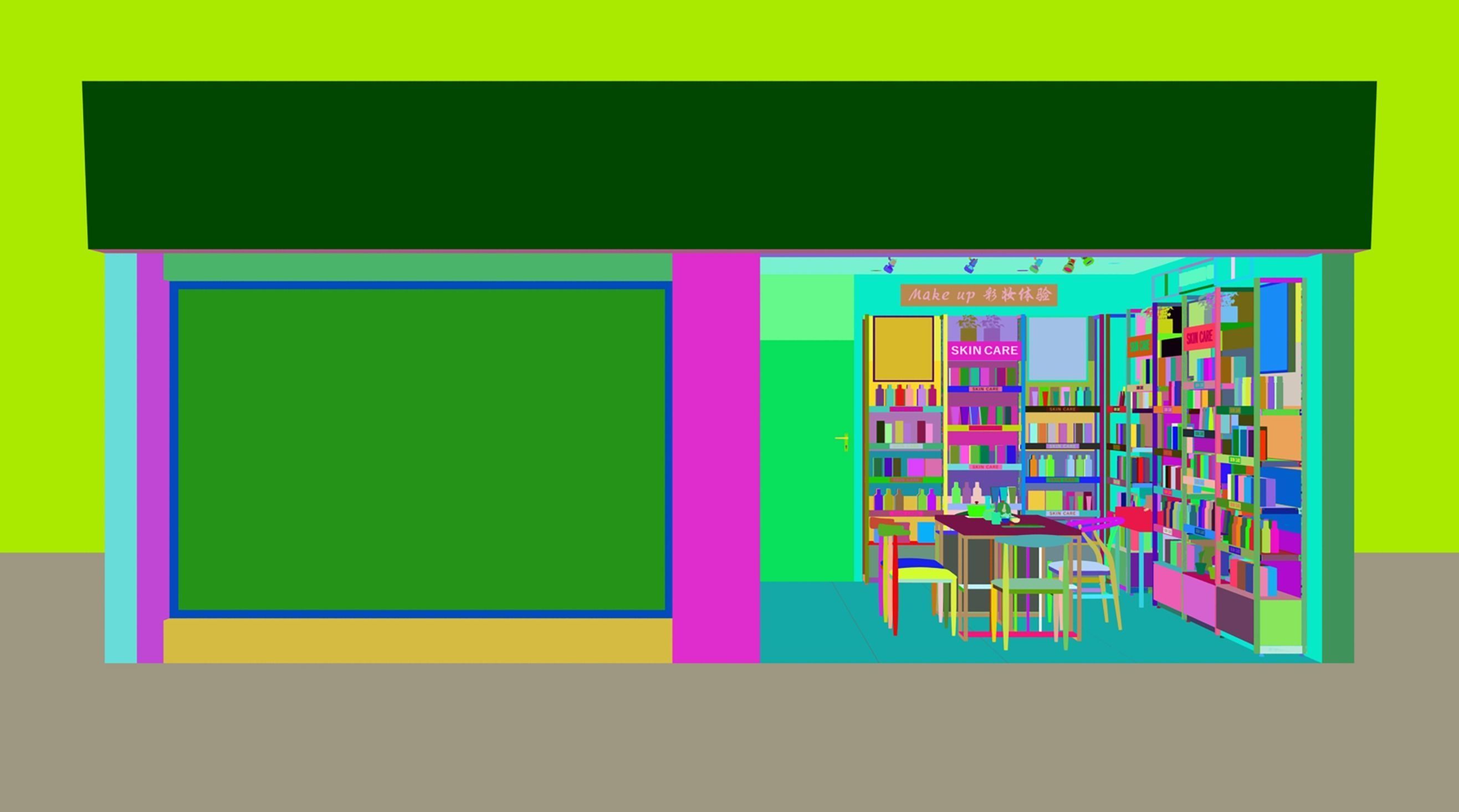 Makeup store 3D model 3D model_4