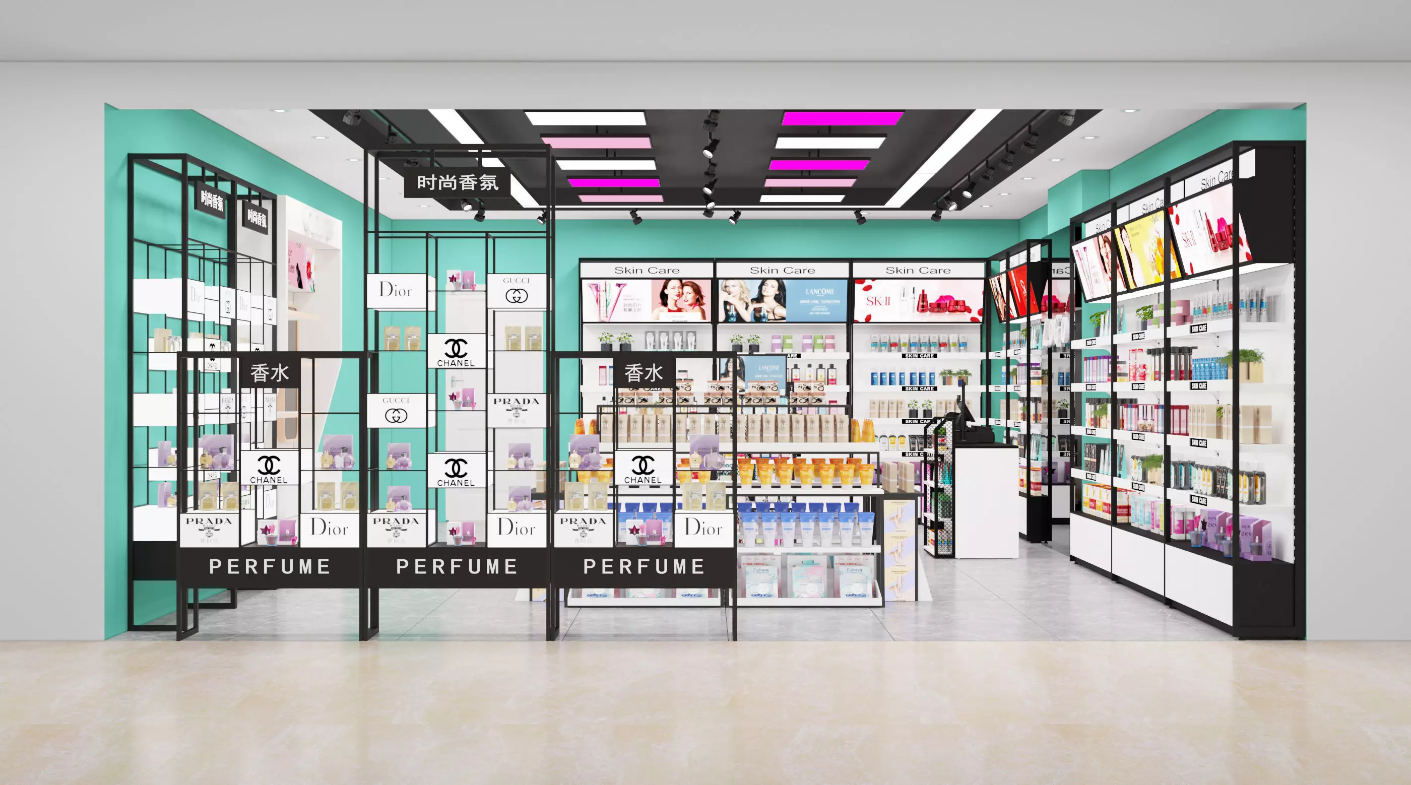 Makeup store 3D model 3D model_0