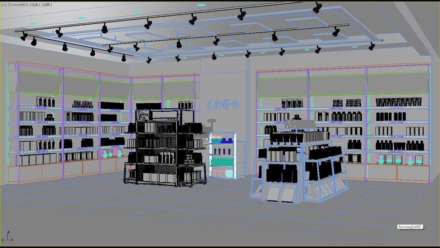 Makeup store 3D model 3D model_7