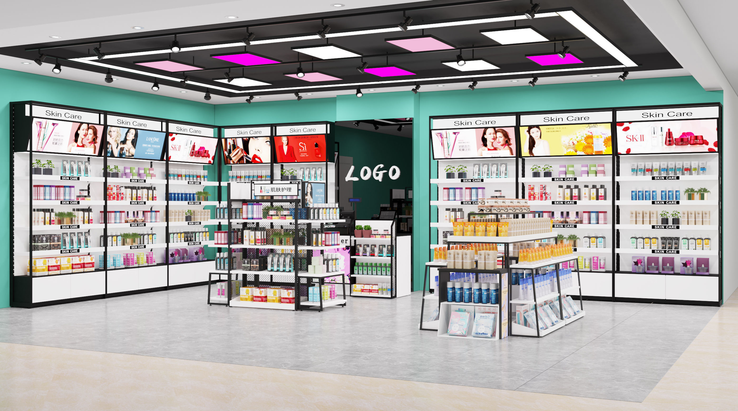 Makeup store 3D model 3D model_2