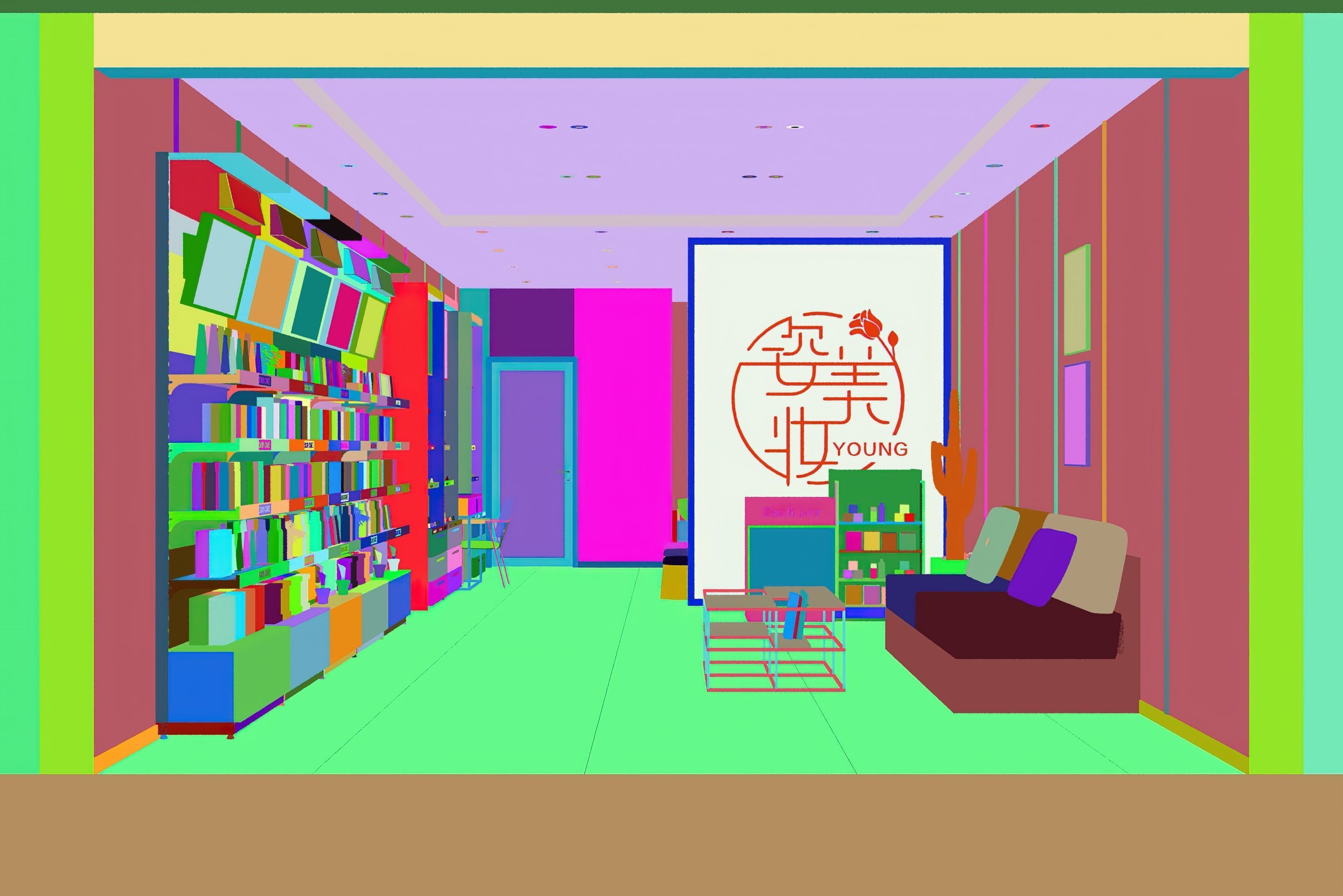 Makeup store 3D model 3D model_3