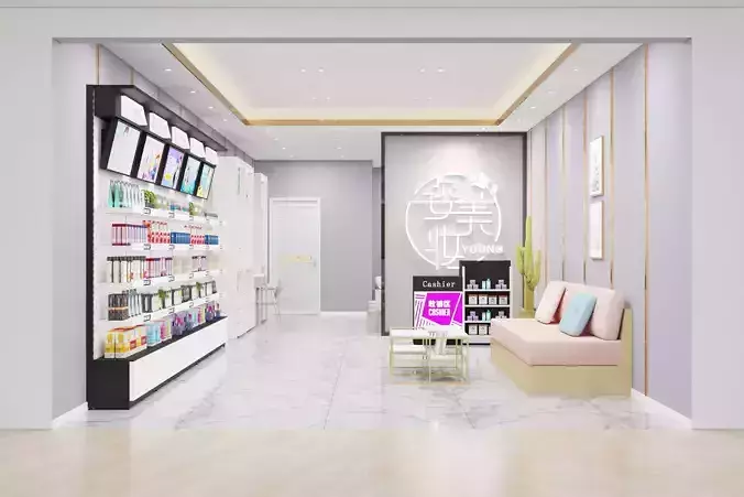 Makeup store 3D model