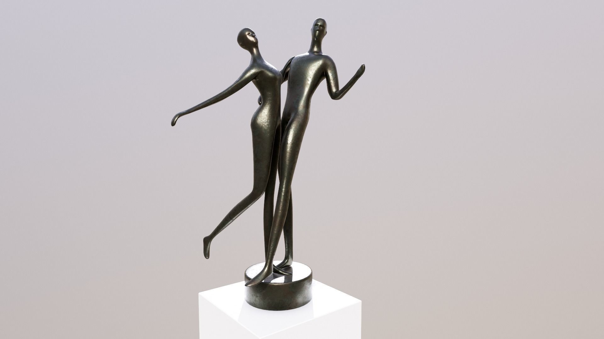 Sculptures Low-poly 3D model_4