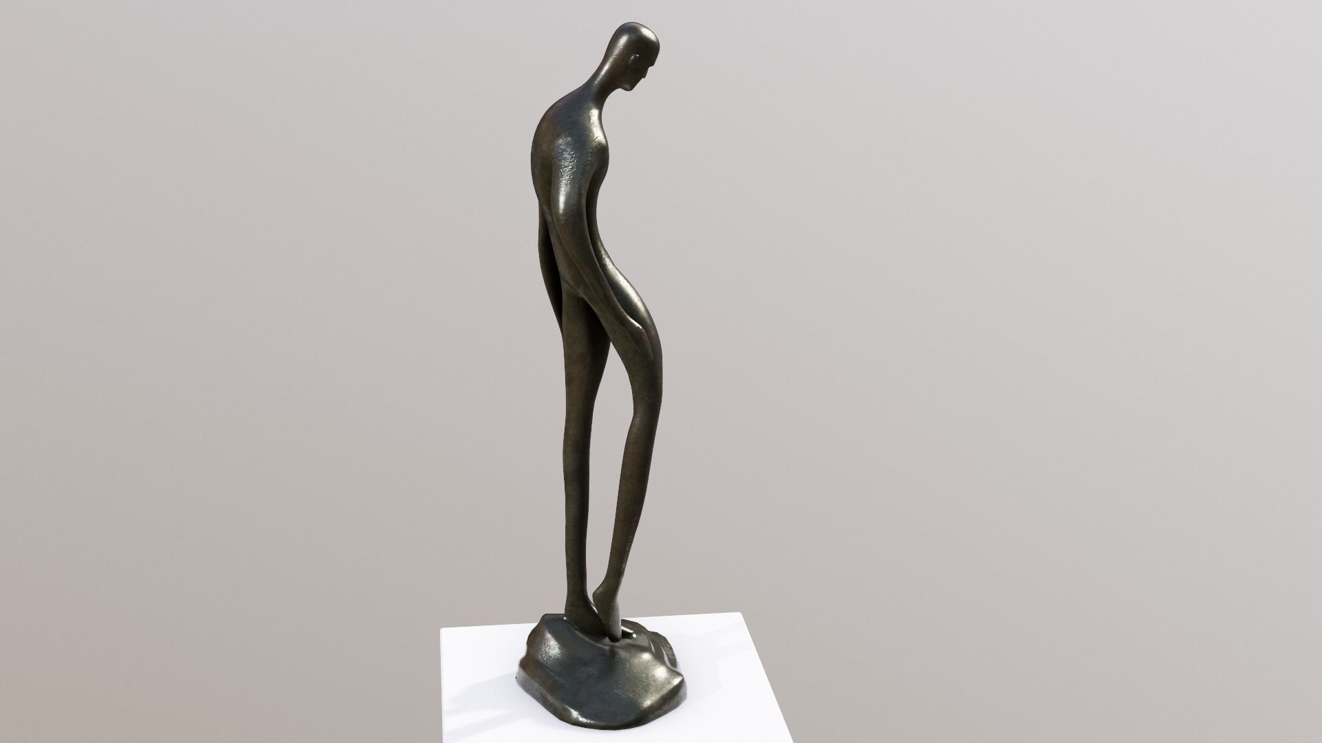 Sculptures Low-poly 3D model_3