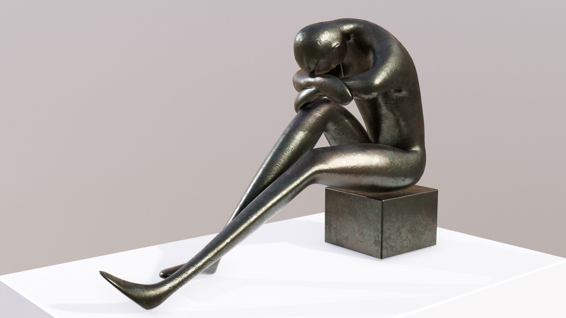 Sculptures Low-poly 3D model_8