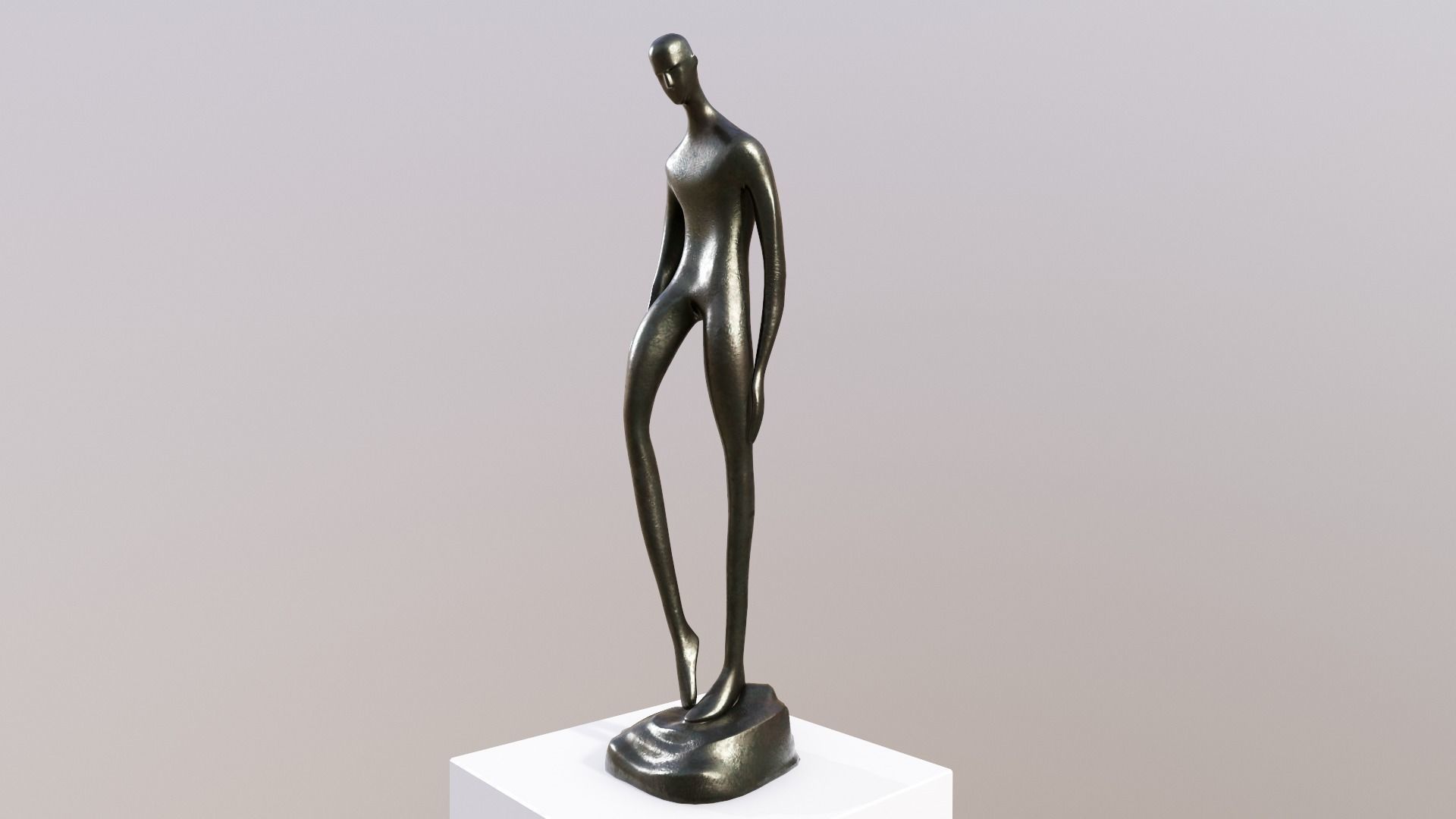 Sculptures Low-poly 3D model_2