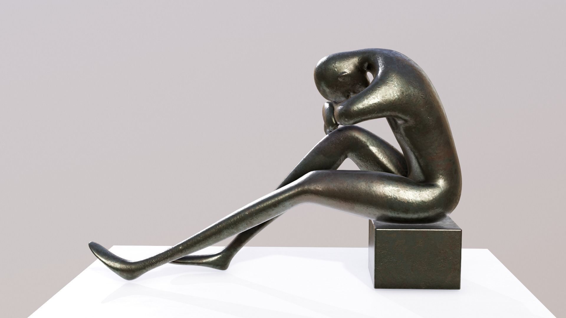 Sculptures Low-poly 3D model_7