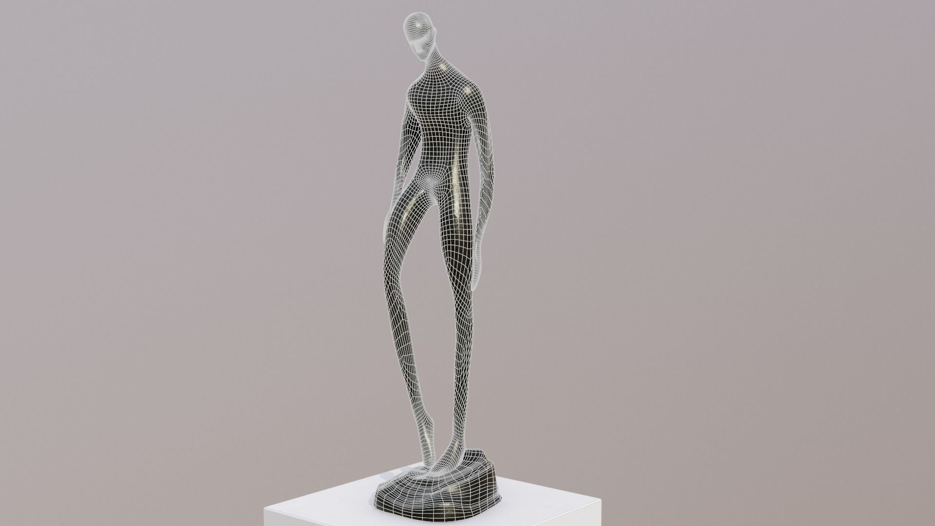 Sculptures Low-poly 3D model_10