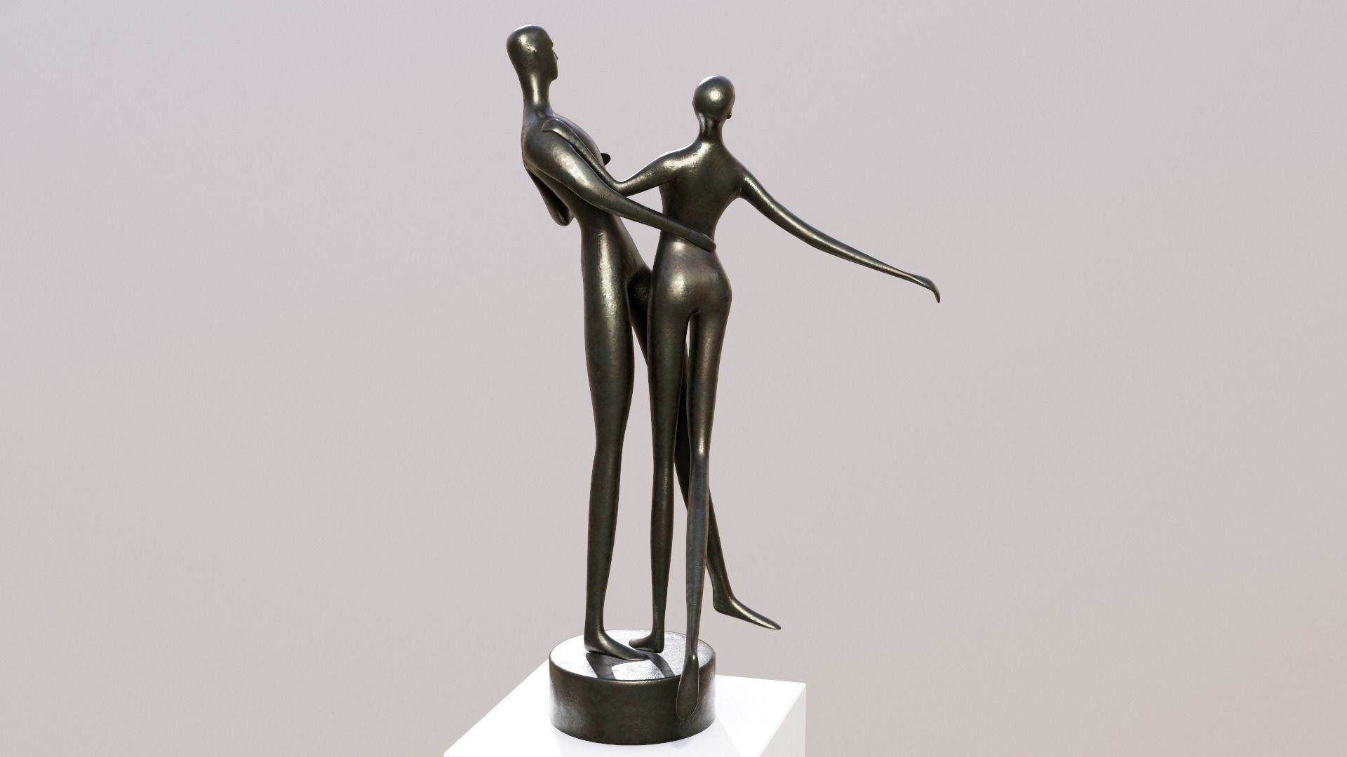 Sculptures Low-poly 3D model_5