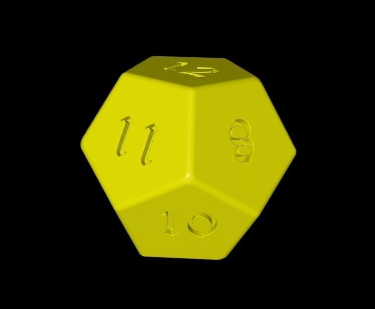 Dungeons and Dragons Dice set 3D print model_7