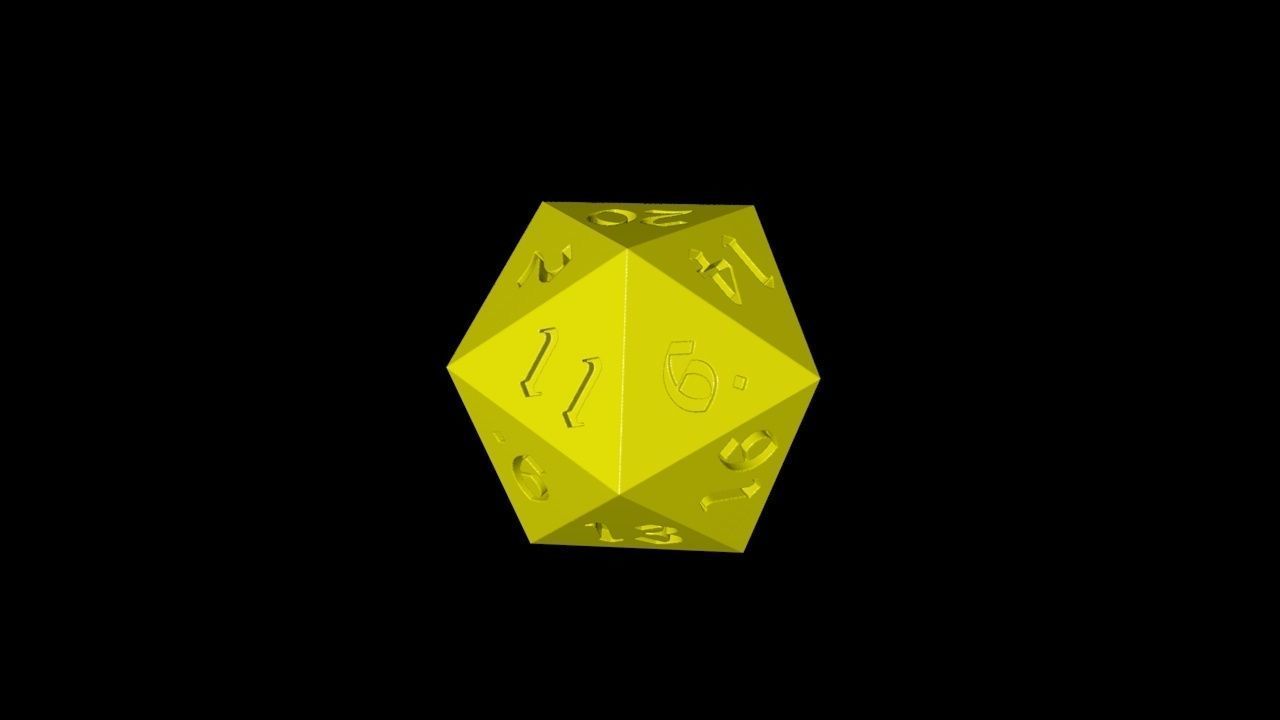 Dungeons and Dragons Dice set 3D print model_8