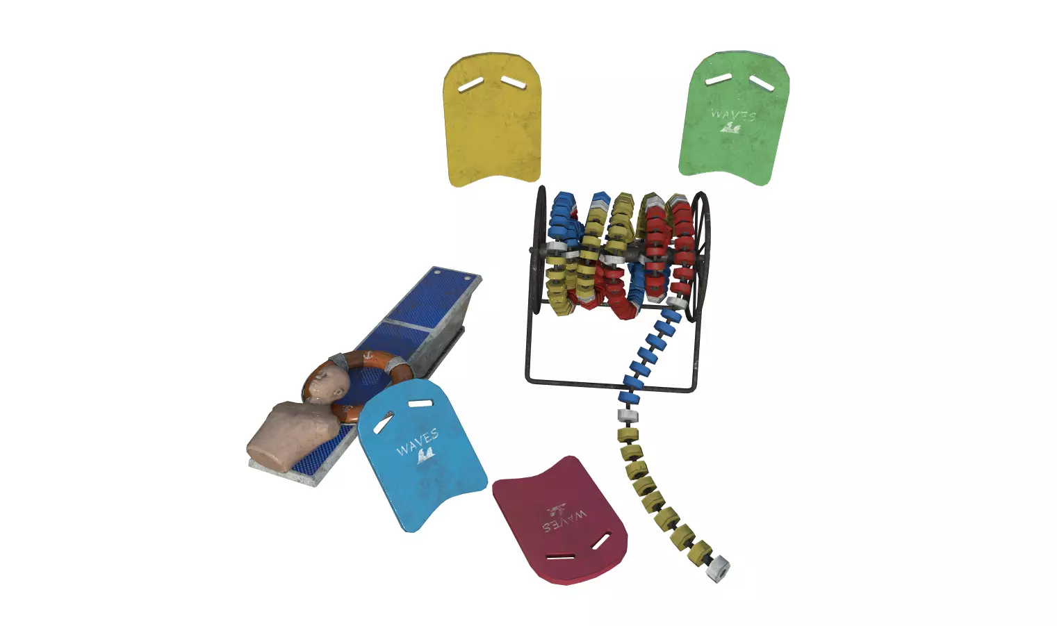 Pool Pack 1 Low-poly 3D model_0