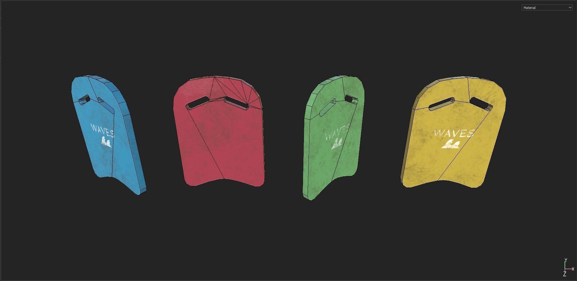 Pool Pack 1 Low-poly 3D model_10