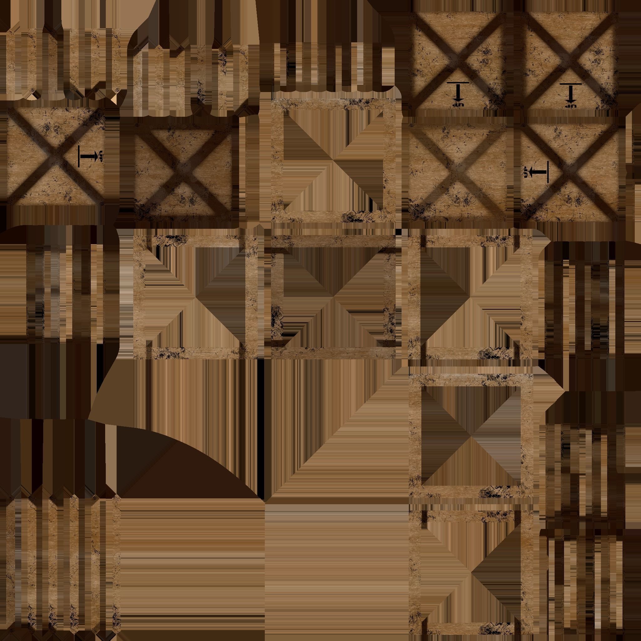 Warehouse Crate Low-poly 3D model_3