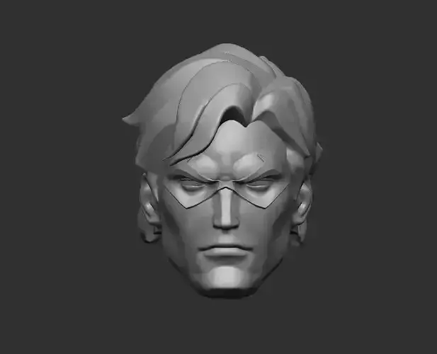 Nightwing DC Animated - Headsculpt for Action Figures 3D print model