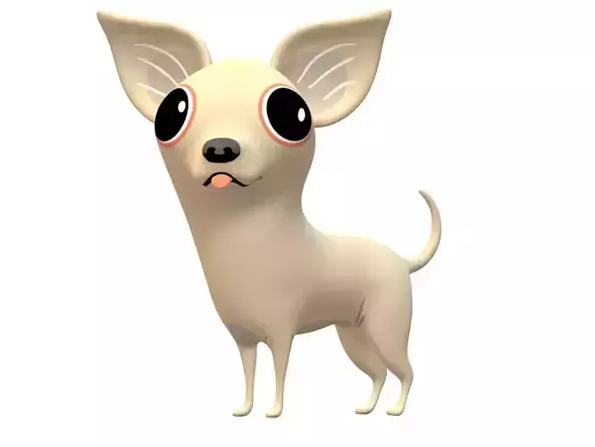 Chihuahua Dog 3D Model Ready to Print