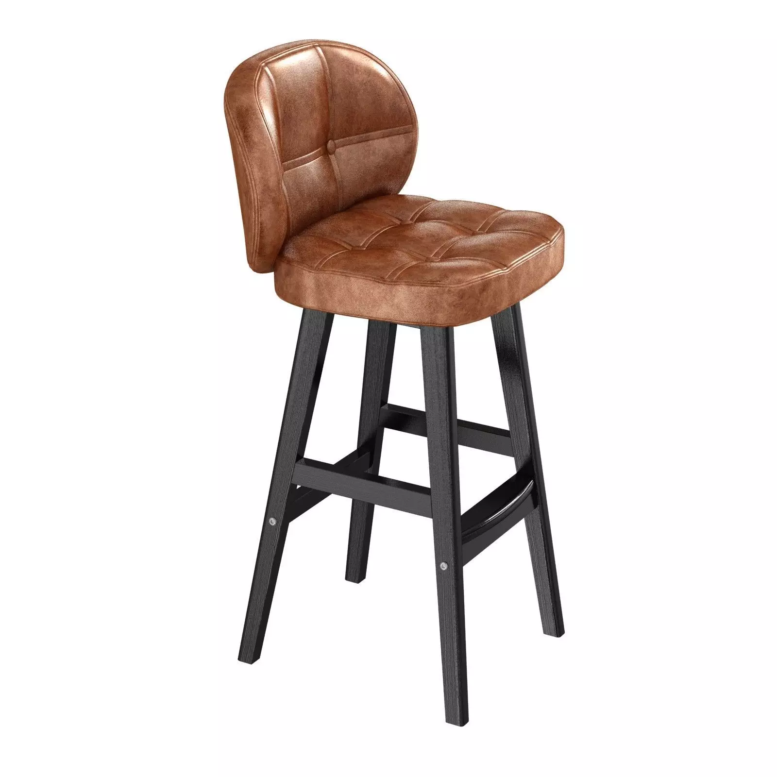 Brown Leather Bar stool Aliexpress  3D model_0