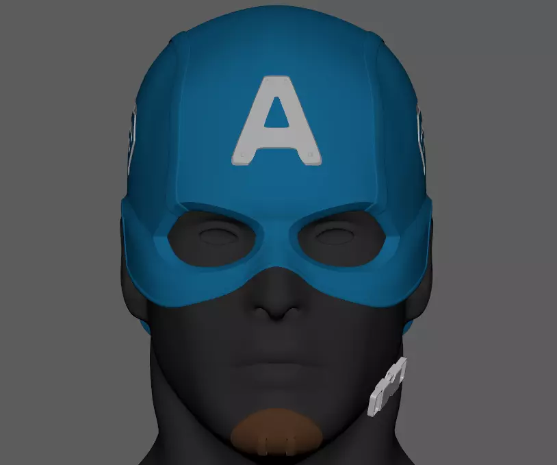 Captain America Golden Age Helmet 3D print model