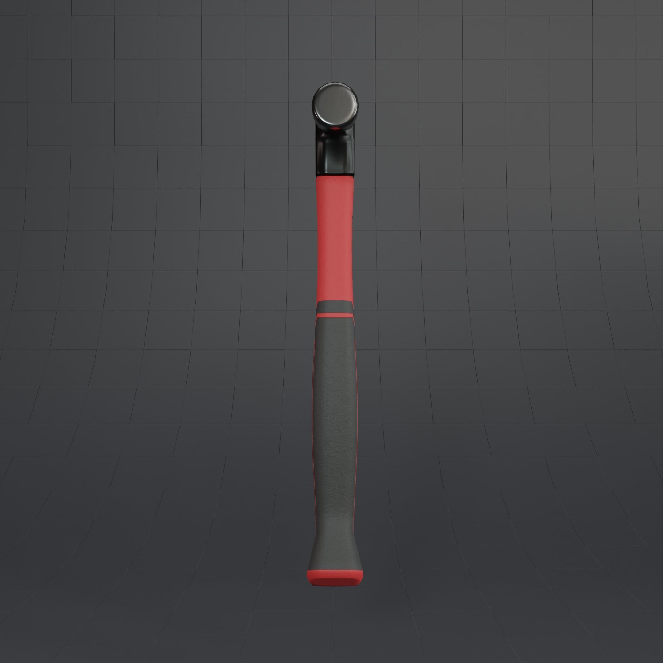 Red Hammer Low Poly  Low-poly 3D model_5