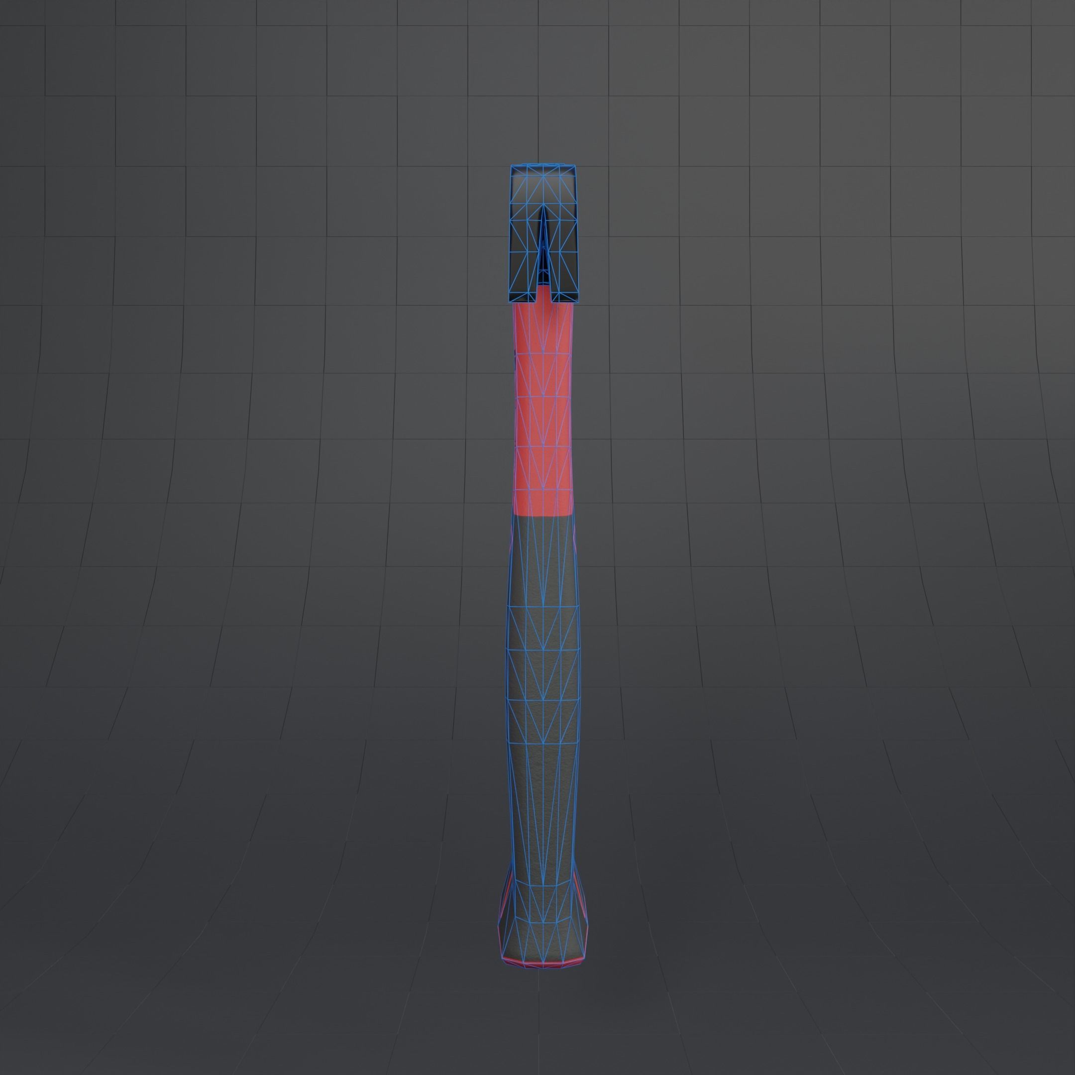 Red Hammer Low Poly  Low-poly 3D model_4