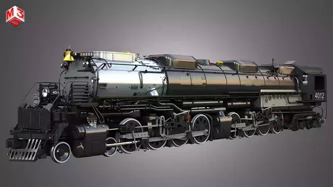 Big Boy 4014 - Steam Locomotive 3D model