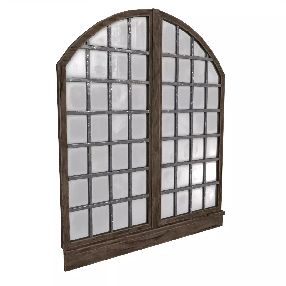 Medieval Window Low Poly Low-poly 3D model_0