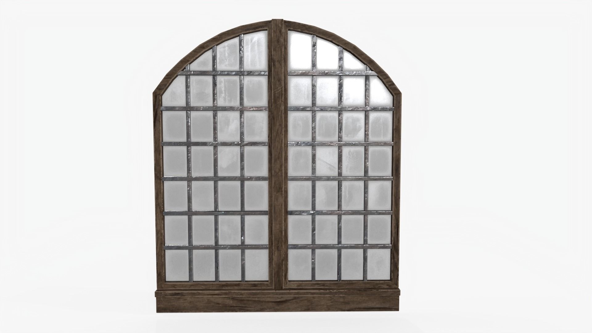 Medieval Window Low Poly Low-poly 3D model_5