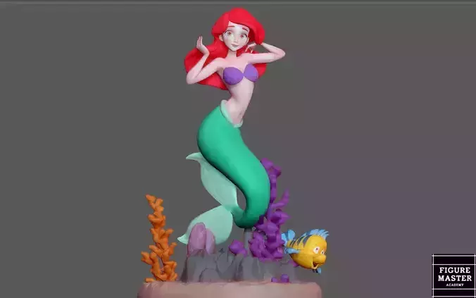 ARIEL LITTLE MERMAID 2 DISNEY ANIMATION CHARACTER STATUE