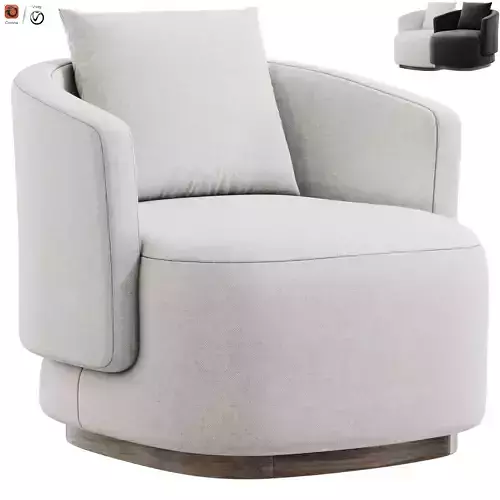  Caspia armchair by workshopapd Low-poly 3D model