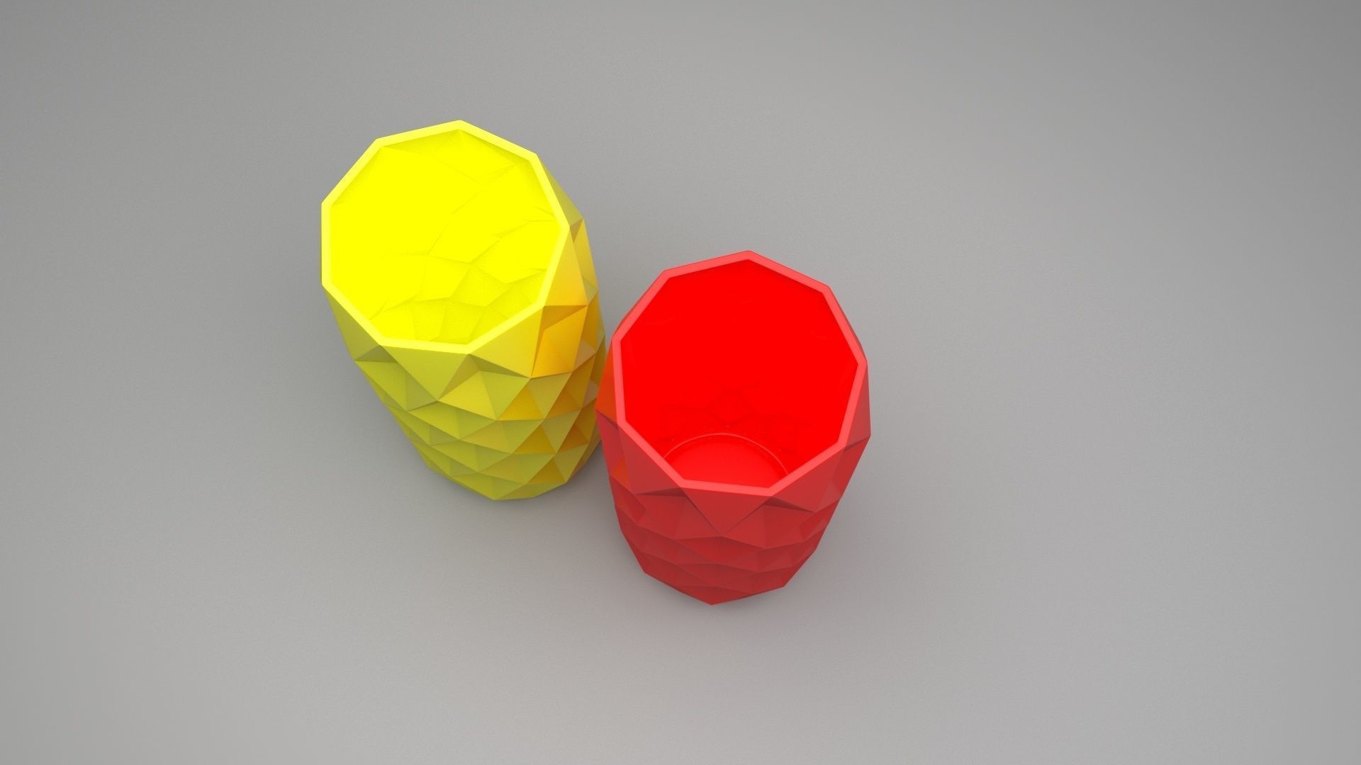 Vase With Diamonded Rhombus 3D model_1