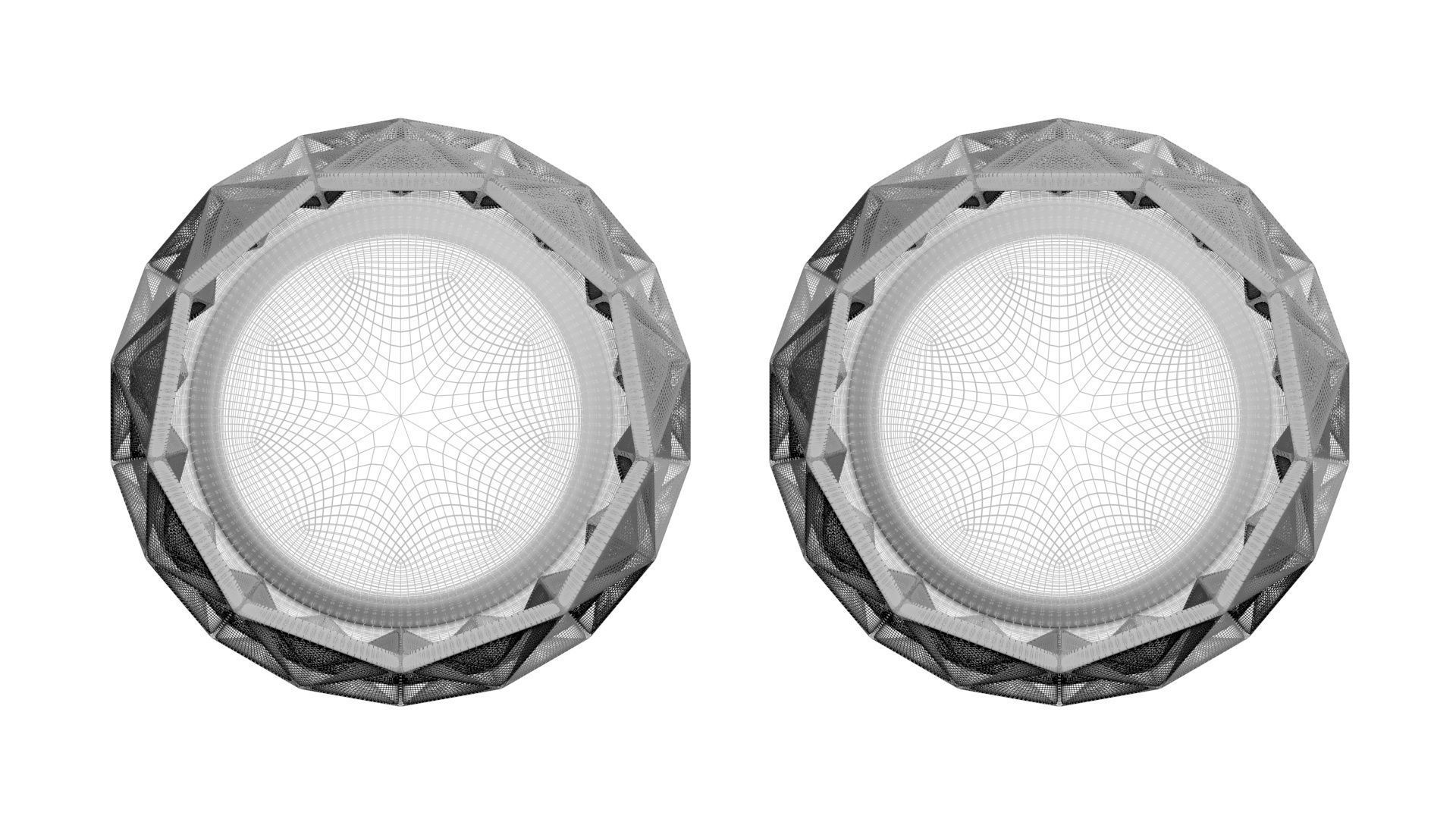 Vase With Diamonded Rhombus 3D model_29